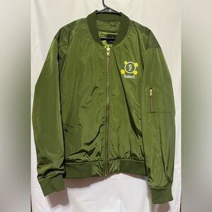 Olive Green Bomber Jacket